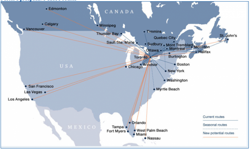 Porter Airlines Route Map Porter Airlines' Plans Remain In Limbo As Its Competitors Work To Sustain  Their Long-Term Viability | Capa