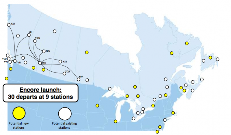 Westjet Encore Route Map Canada's Airlines Part 1: Westjet Continues Its Ambitious Diversification  Strategy In 2014 | Capa