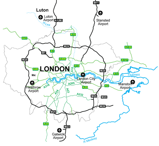 closest airport to london city