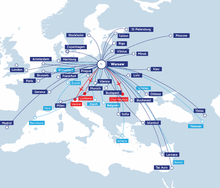 Lot Polish Airlines Route Map Lot Polish Airlines Seeks Star Alliance Flexibility As It Grows Long Haul  To Bangkok, Seoul & Tokyo | Capa