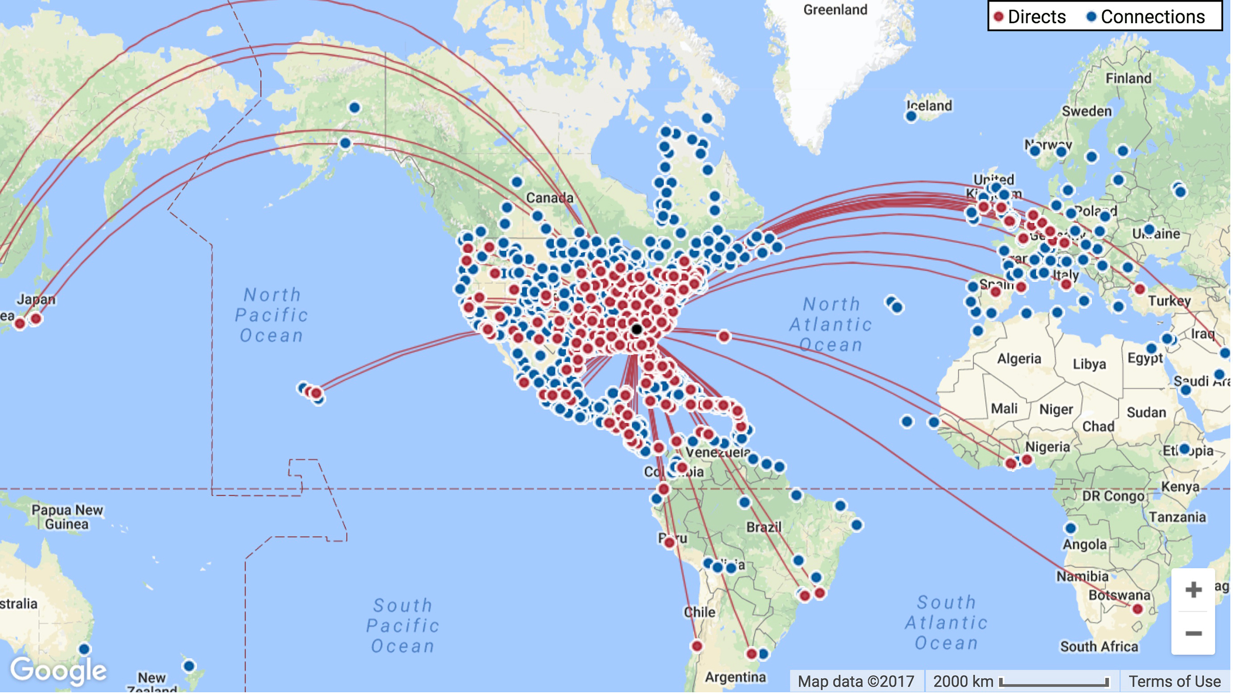 Routes From ATL 