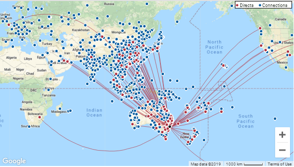 sydney airport route map Airports Impacted As A380 Production Winds Down Capa sydney airport route map