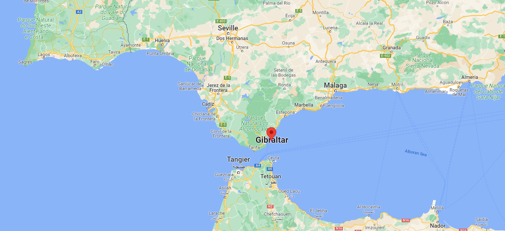 Gibraltar Map Spain 