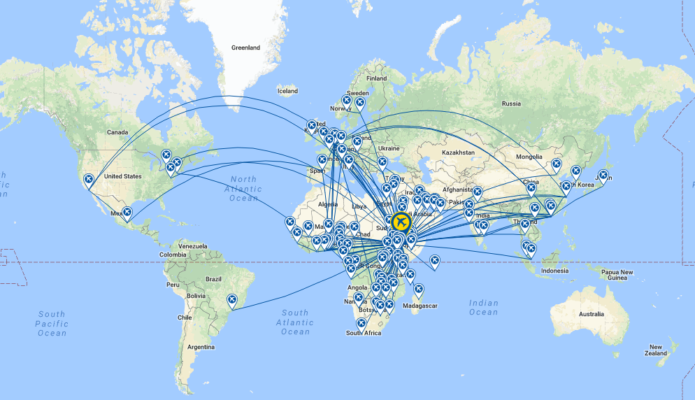 Ethiopian Airlines Destinations Map Airline Insight: Ethiopian Airlines | Corporate Travel Community