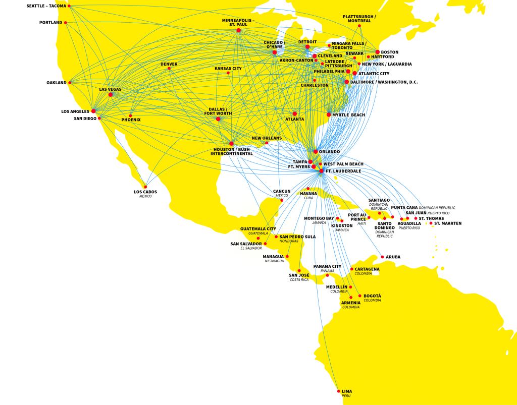 Spirit Airlines’ network changes have been more subtle than dramatic